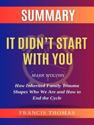 cover image of Summary of It Didn't Start With You by Mark Wolynn